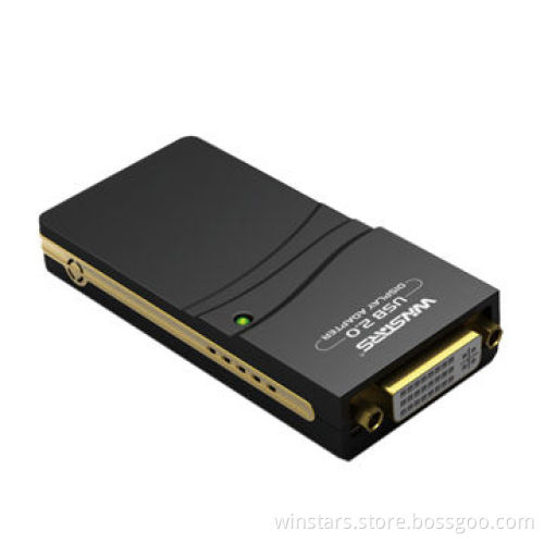USB2.0 to DVI/VGA/HDMI/VGA (2,048 x 1,152 Pixels) AdapterNew
